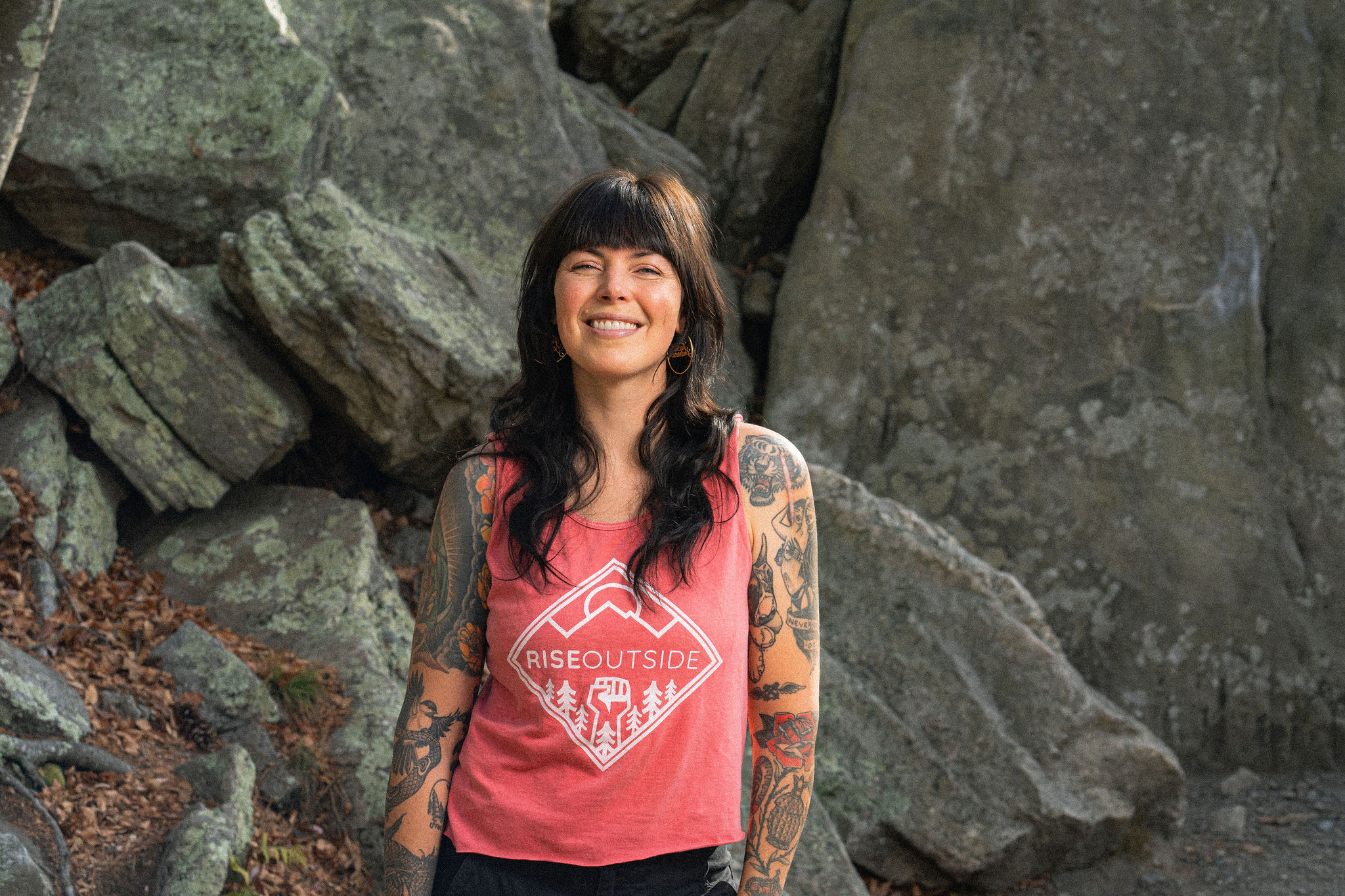 Alexis Krauss of the climbing organization Rise Outside