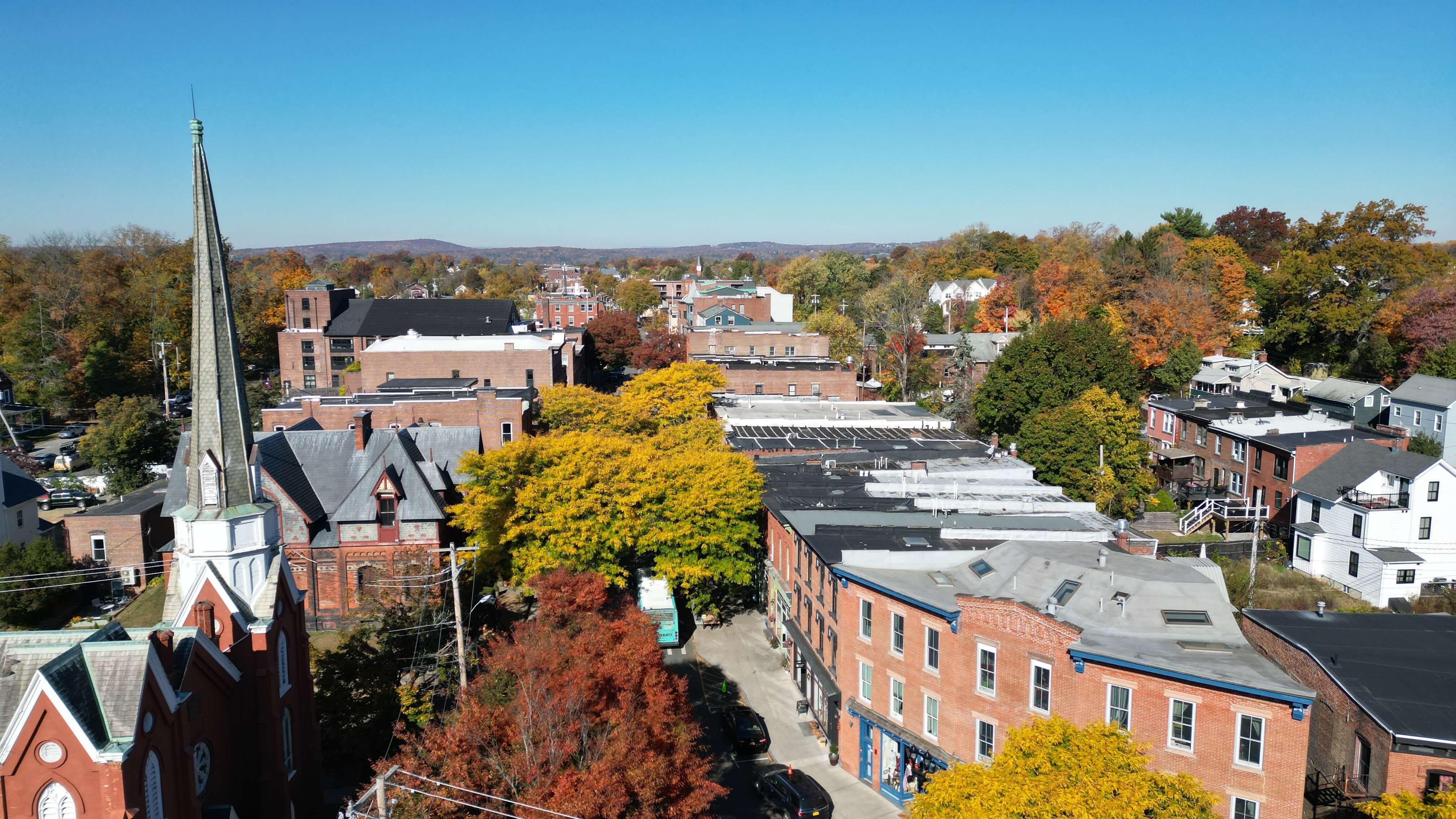 Looking down Main Street in Beacon