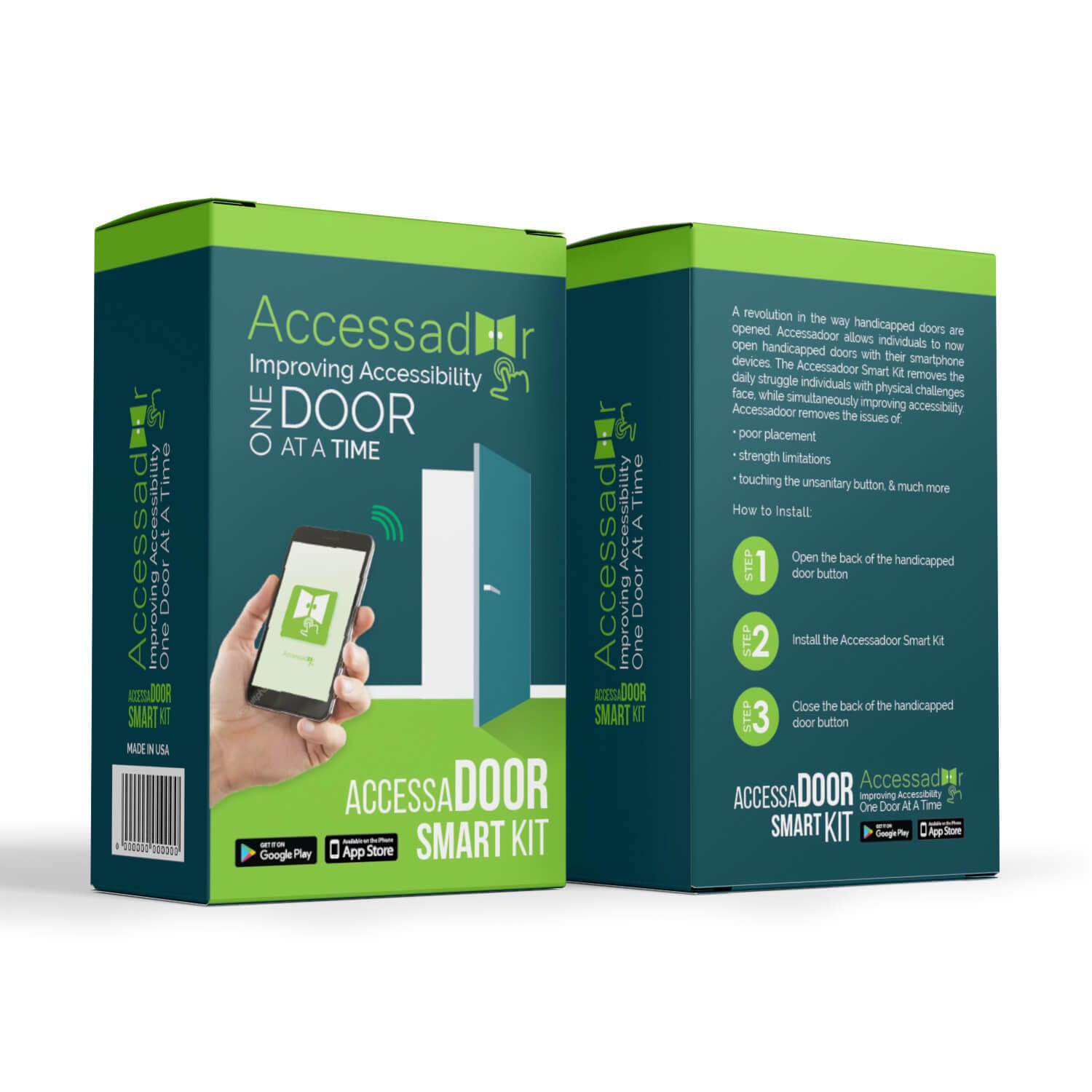 The packaging for the Accessadoor Smart Kit