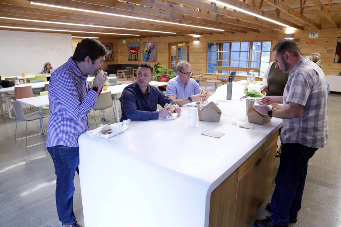Hudson Valley-based entrepreneur Danny Potocki and the Accel7 team at CO Coworking in Rhinebeck
