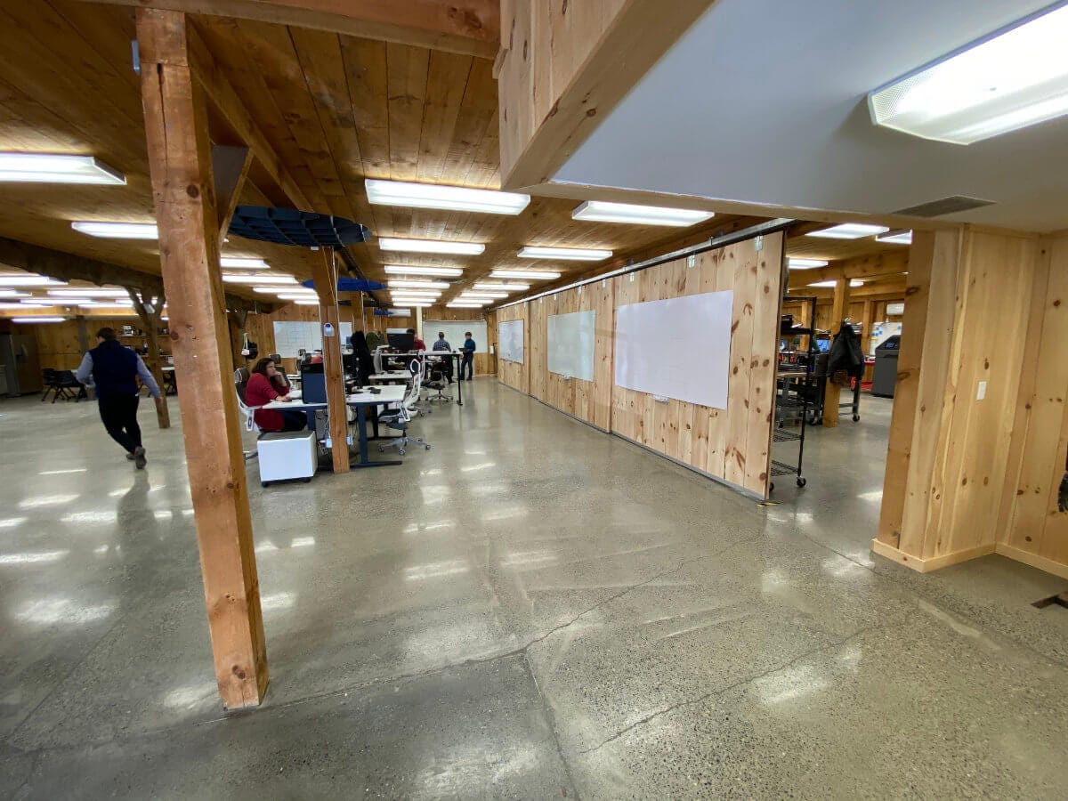 The interior of the Unlimited Tomorrow offices in Rhinebeck NY