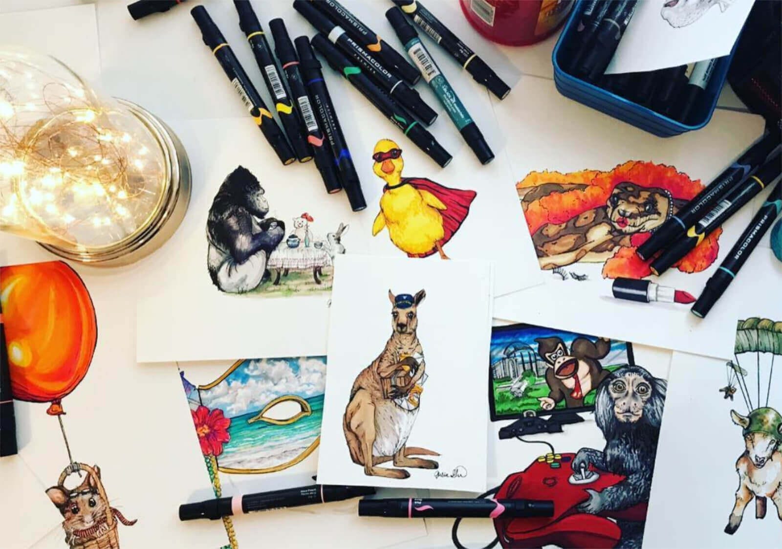 Illustrations by Hudson Valley-based illustrator Julia Green