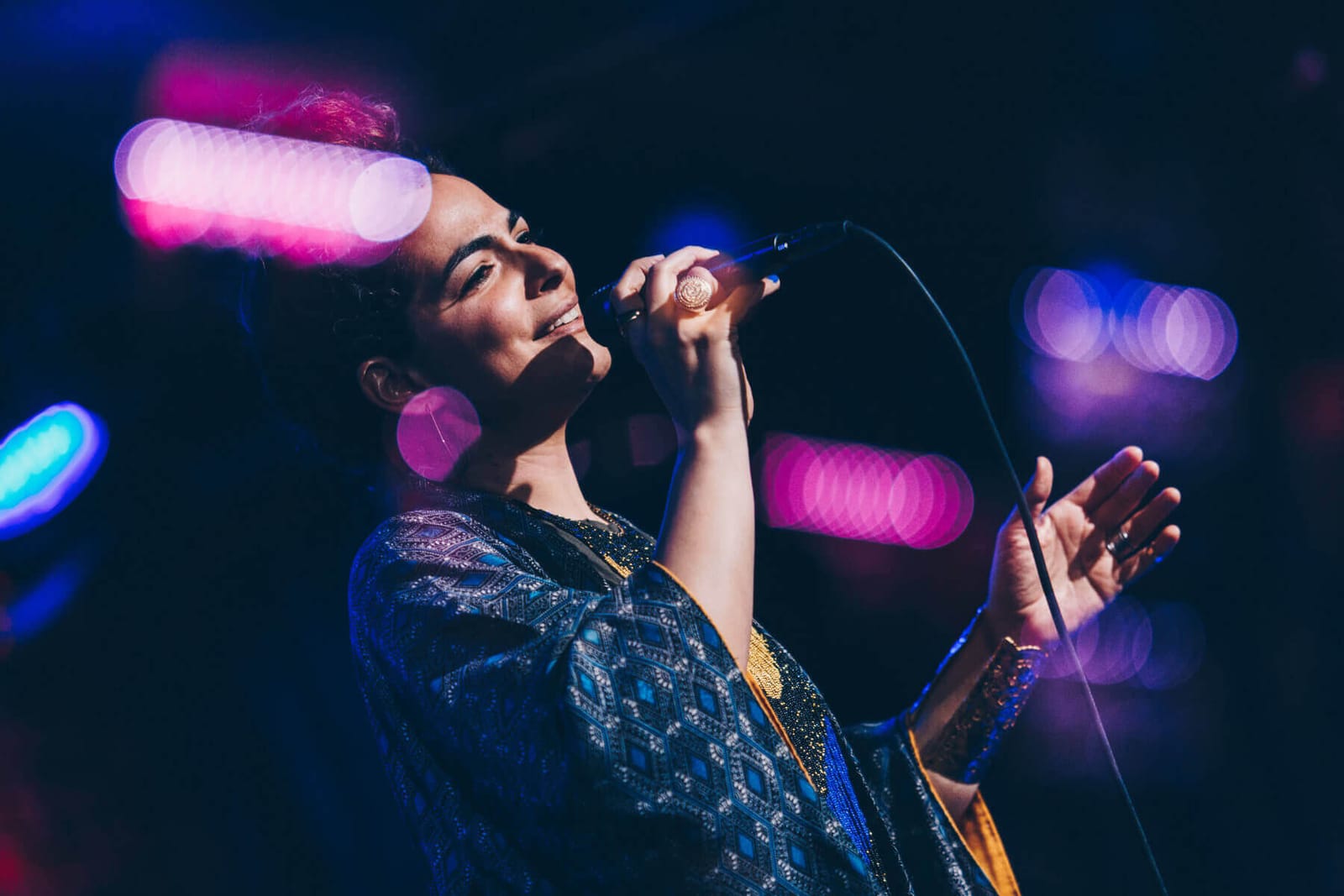 Hudson Valley-based musician Natalie Forteza performing at The Iridium