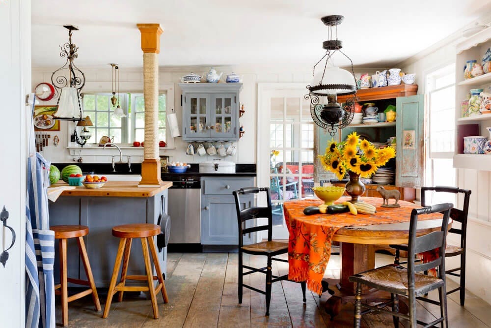 A kitchen photographed by Hudson Valley-based photographer Rikki Snyder