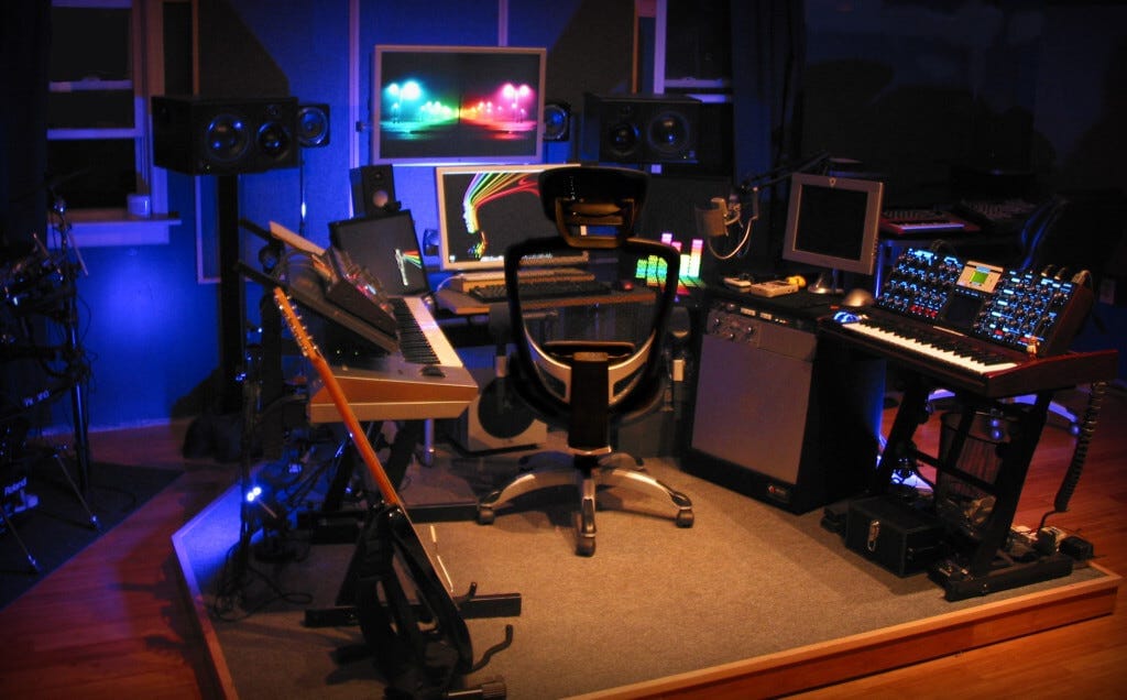 Tyler Walker's professional music studio
